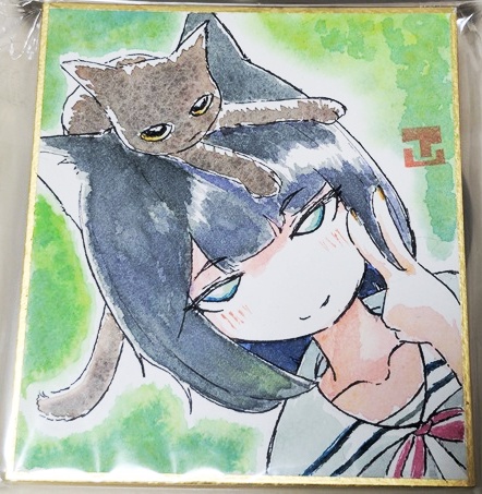 ミニ色紙「仲良しペア」