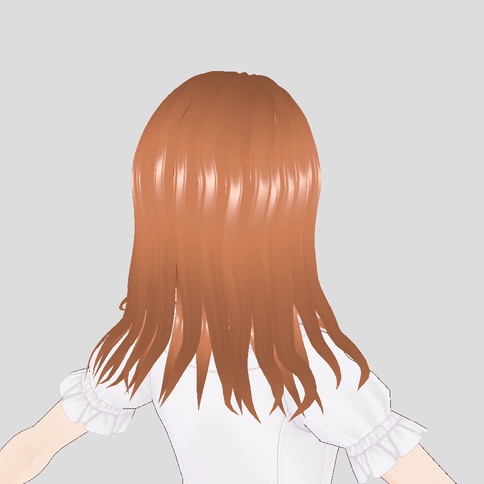 【VRoid用】【正式版】編み込みロングヘアー【ヘアプリセット】
