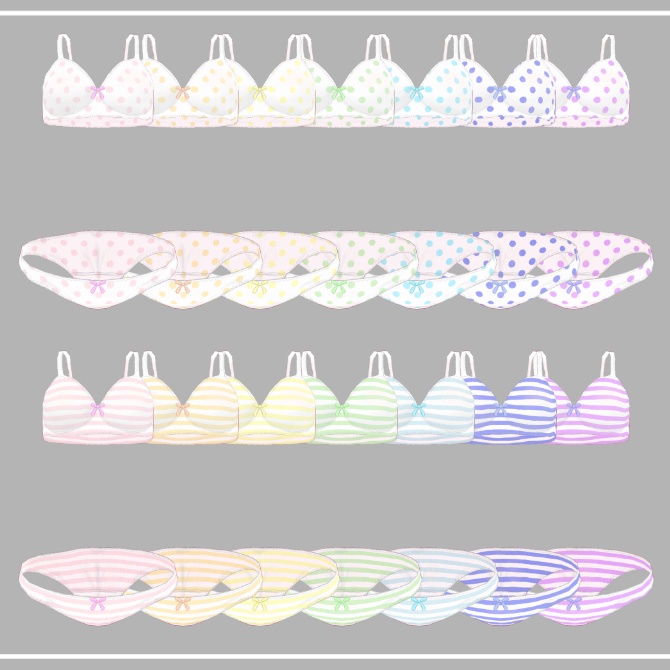 【こまどアバター用】下着テクスチャ【全75種】