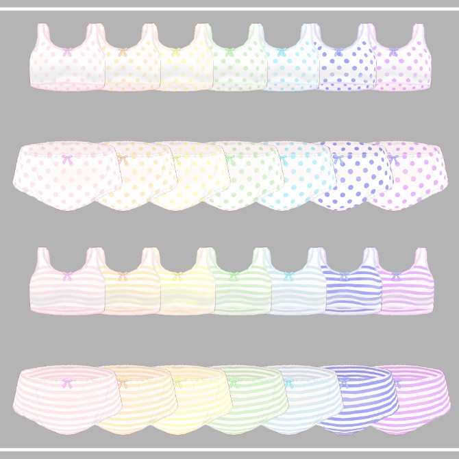 【こまどアバター用】下着テクスチャ【全75種】