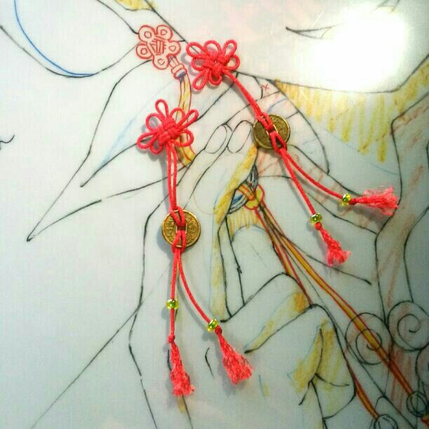 鬼灯の冷徹 白澤 ミニ耳飾り(古銭付き) イメージアクセ