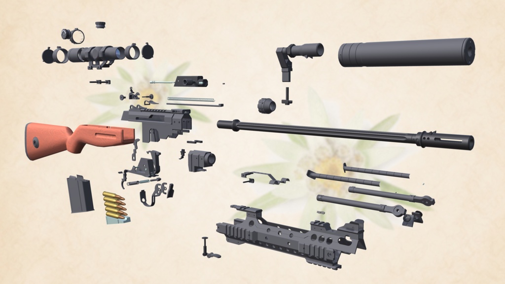 Flute - national rifle m52 d -