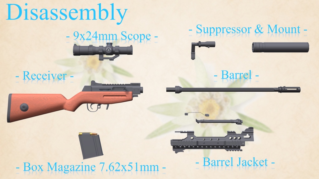 Flute - national rifle m52 d -