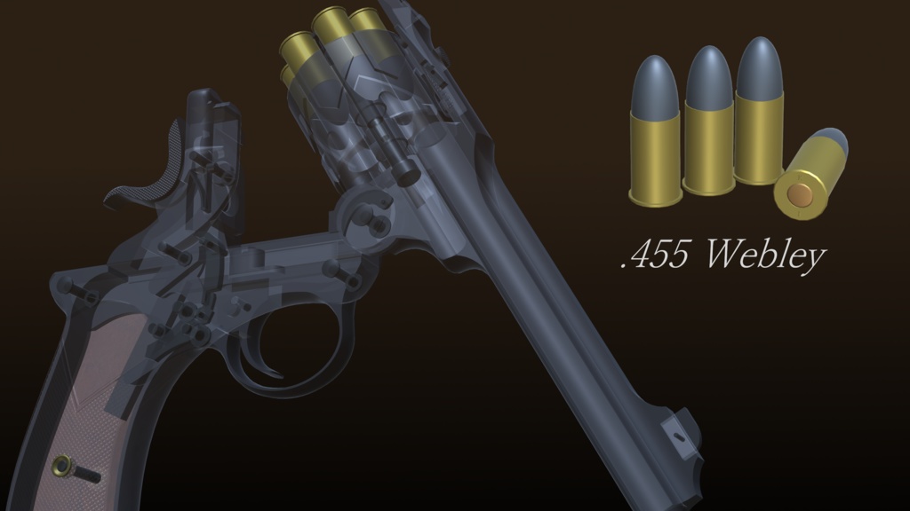 Webley-Fosbery Self-Cocking Automatic Revolver