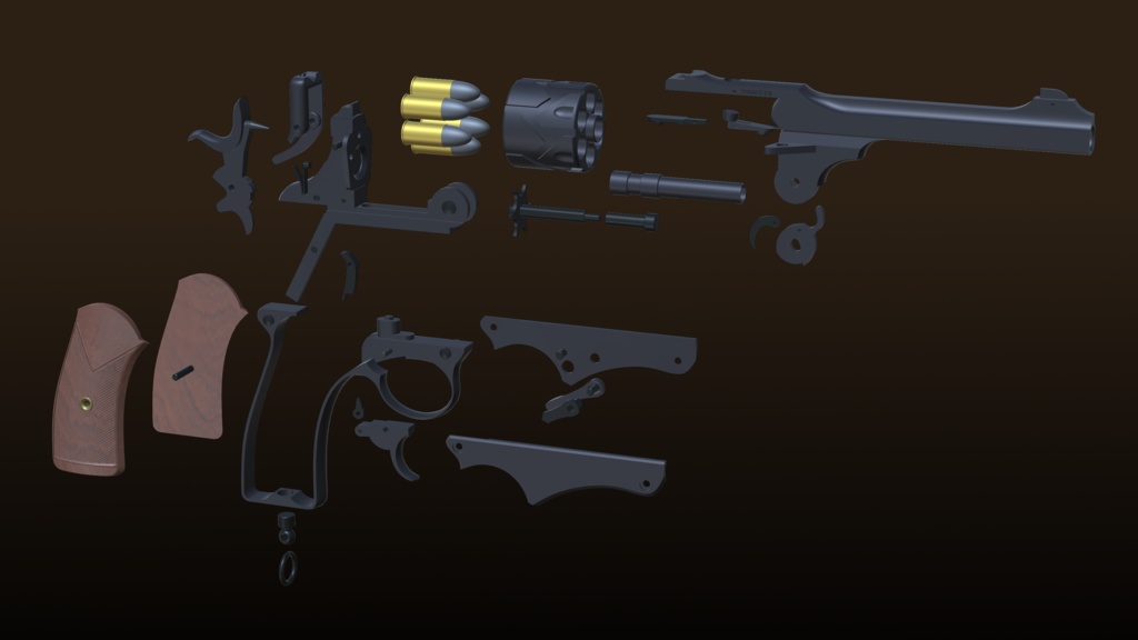 Webley-Fosbery Self-Cocking Automatic Revolver