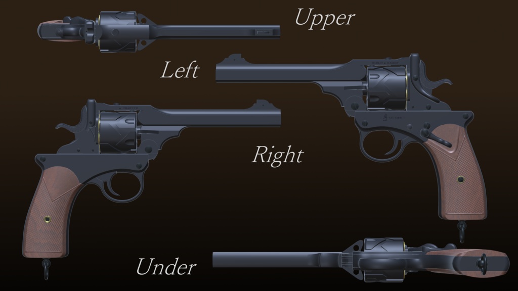 Webley-Fosbery Self-Cocking Automatic Revolver