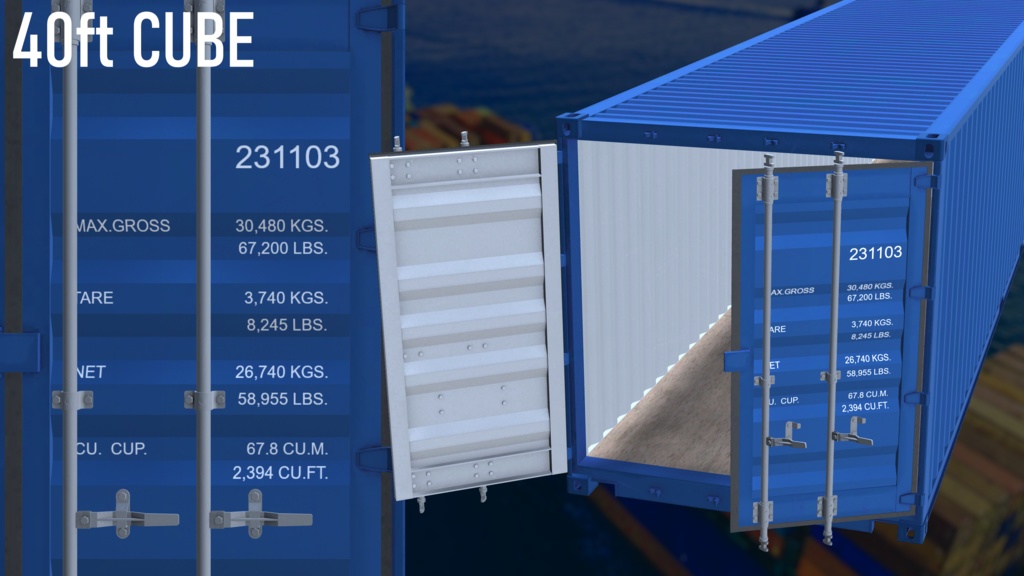 ISO Shipping Container Set