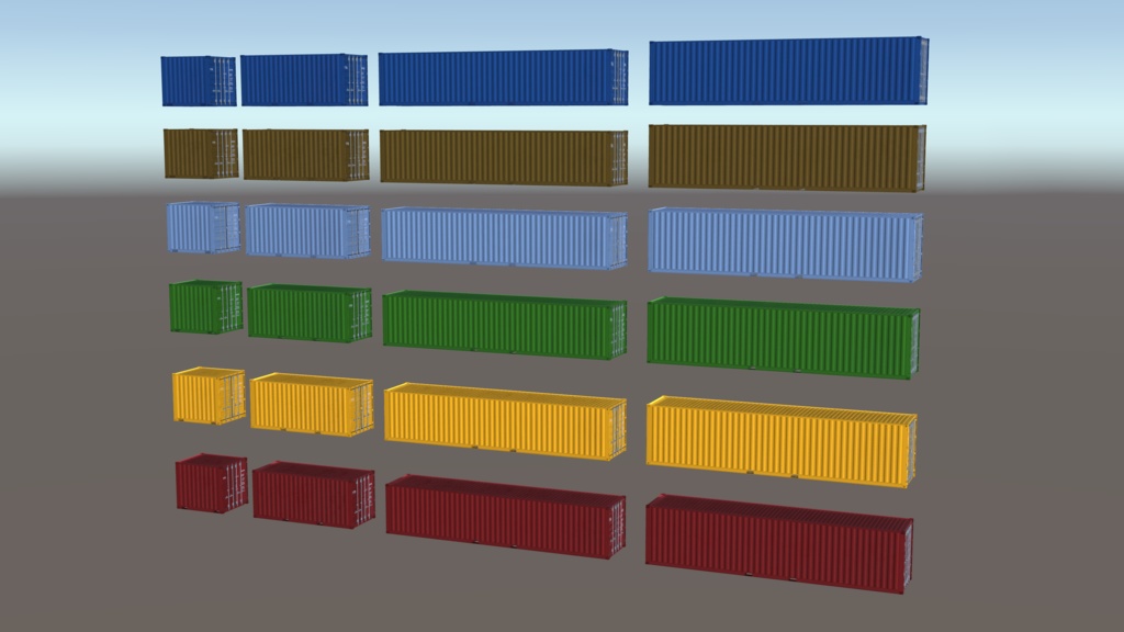 ISO Shipping Container Set