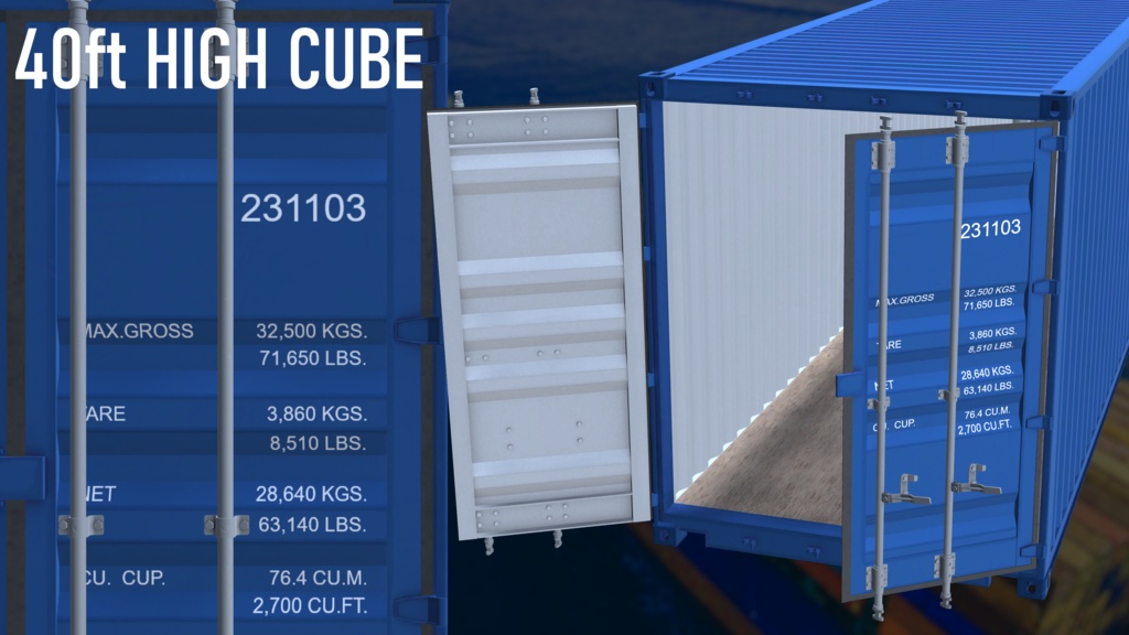 ISO Shipping Container Set