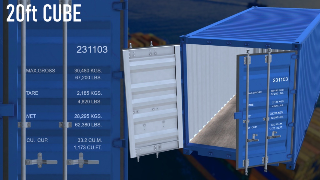 ISO Shipping Container Set