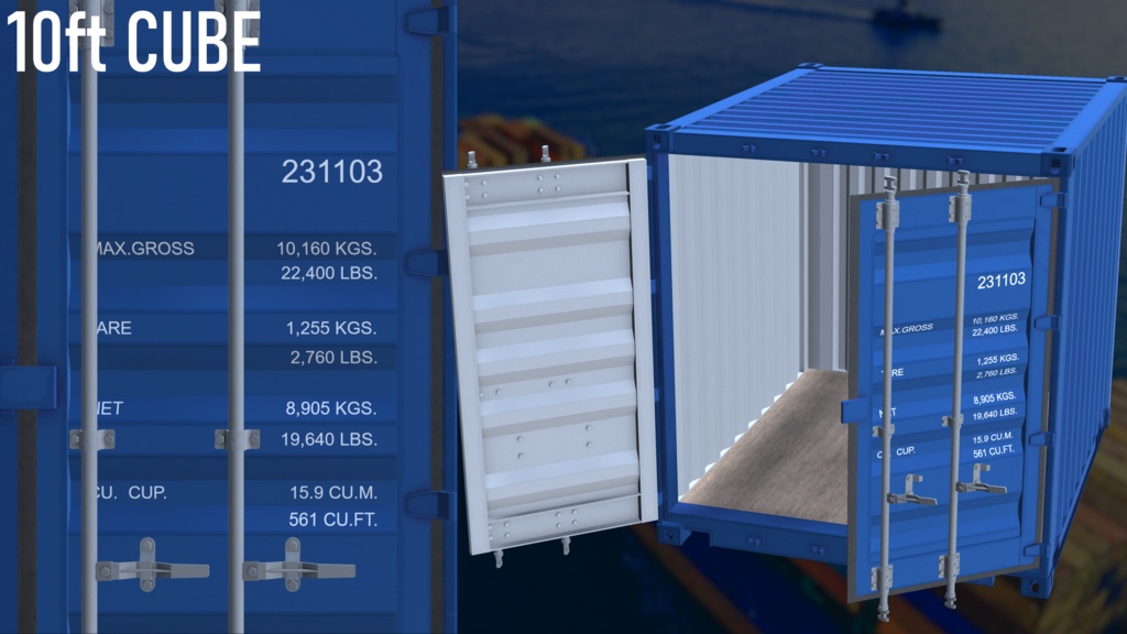 ISO Shipping Container Set