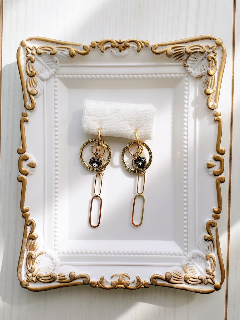 白い死神イメージイヤリング