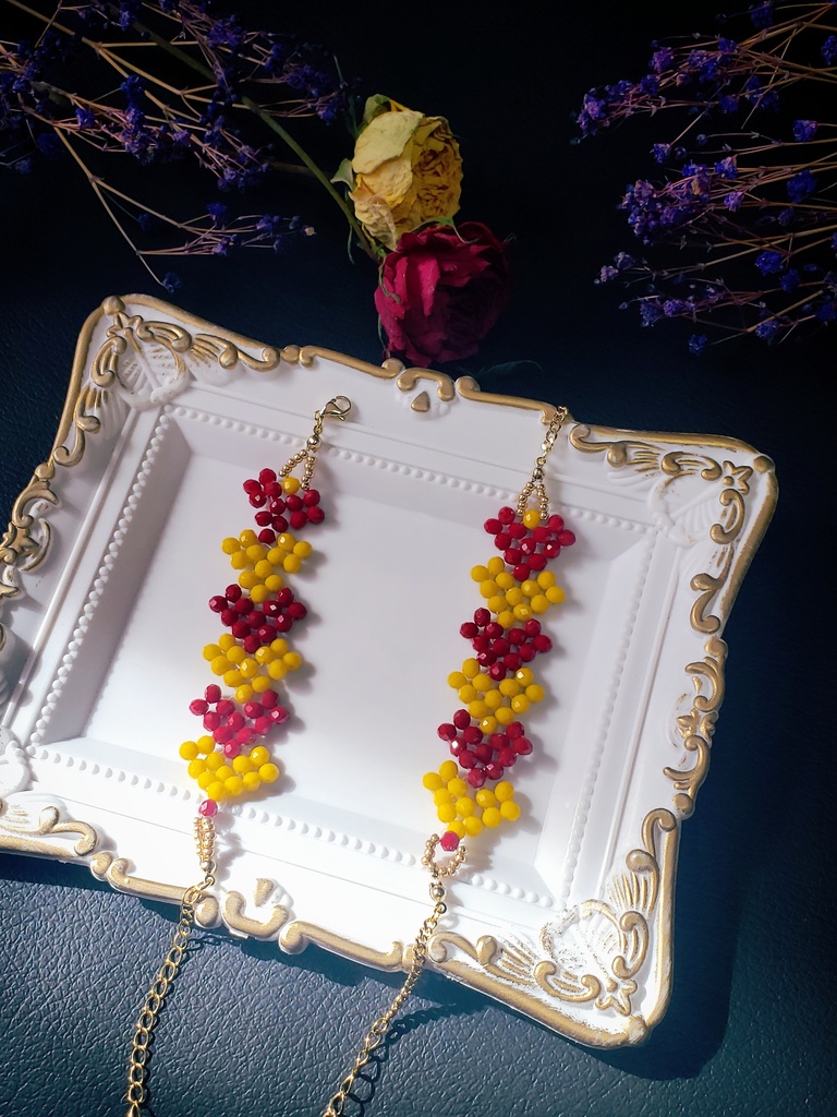 デップー&ウルヴァリン ハートビーズブレスレット