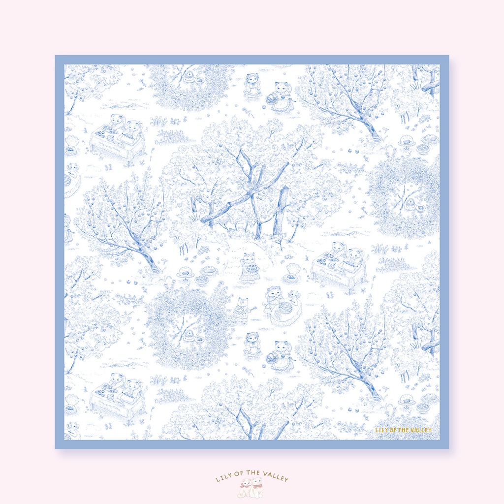 ハンカチ(ねこのトワルドジュイ)