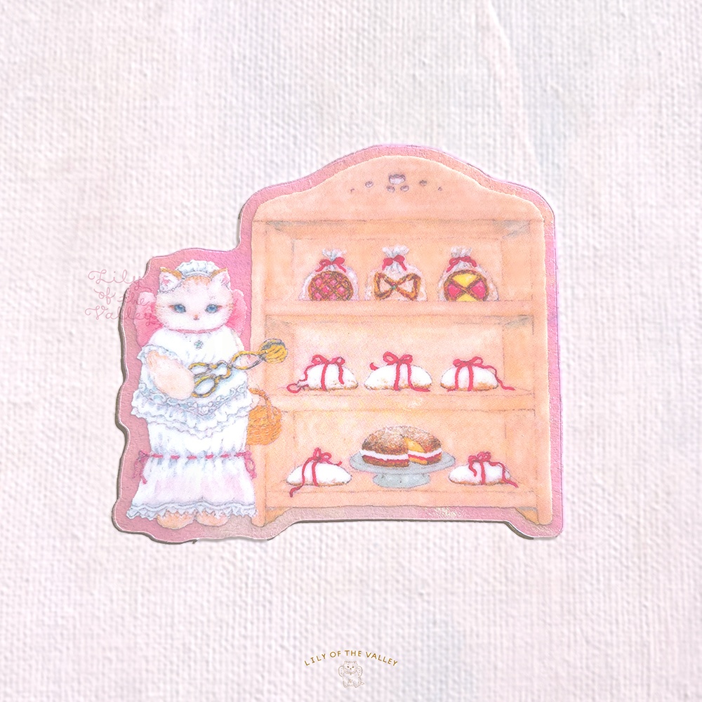 ステッカー（ねこのシュトーレンやさん）