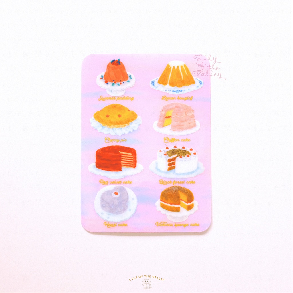 ステッカー(8 Cakes)