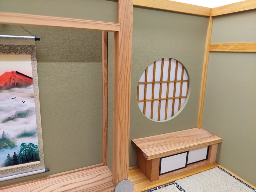 1/12 床の間(うぐいす色)(砂色)