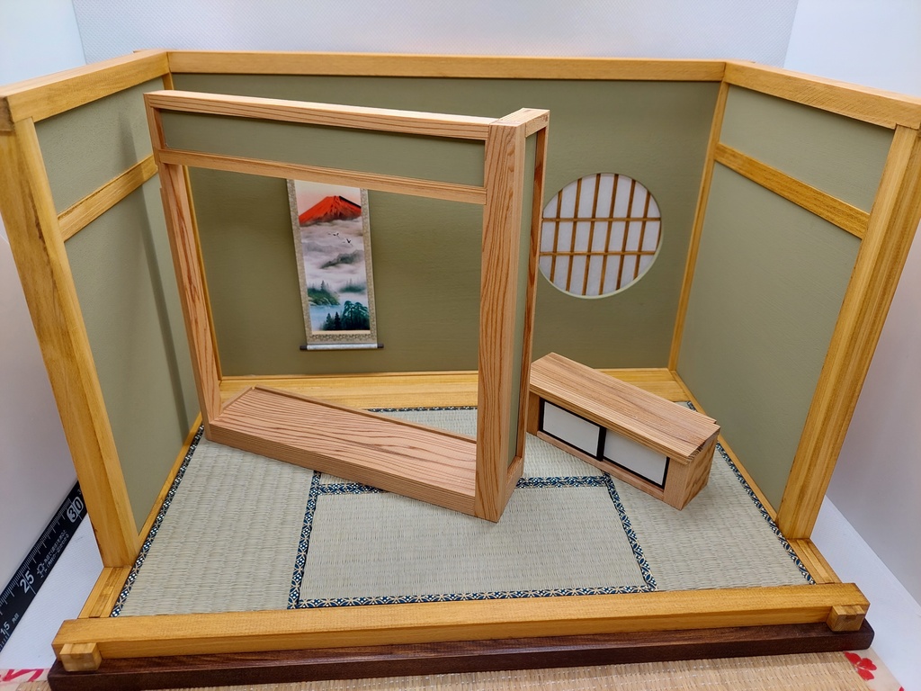 1/12 床の間(うぐいす色)(砂色)