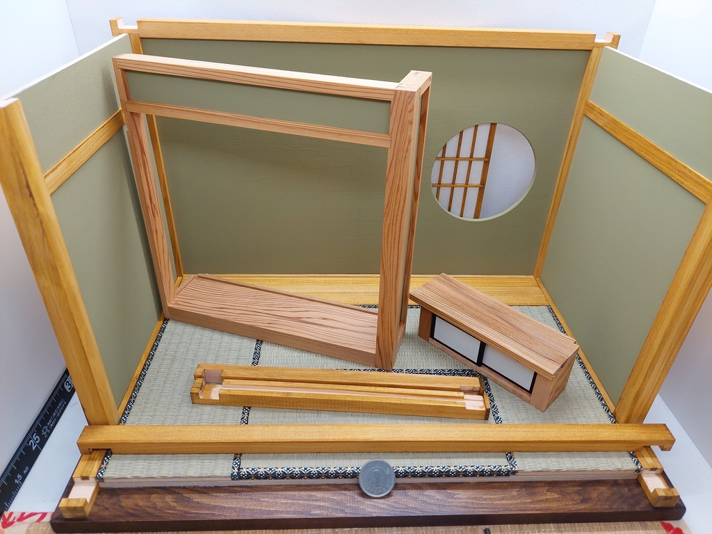 1/12 床の間(うぐいす色)(砂色)