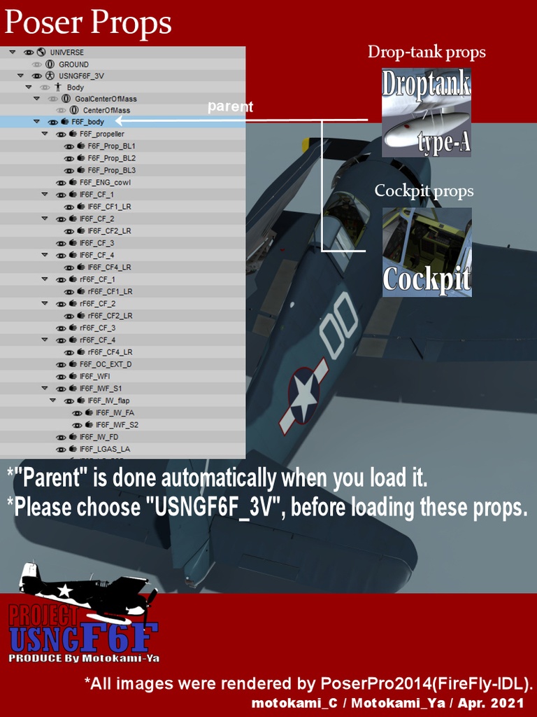 USNGF6F-01 for Poser