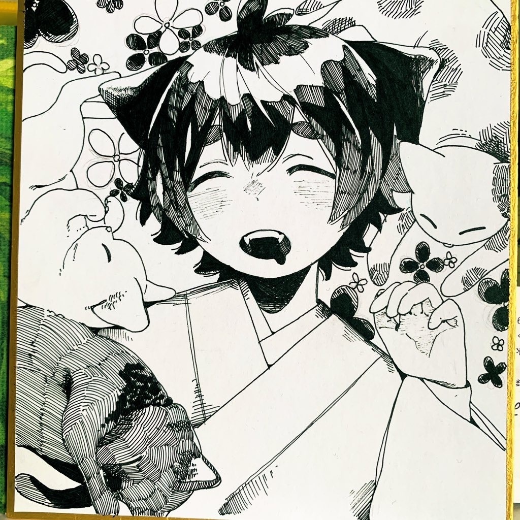 色紙イラスト Atai Booth 色紙イラスト Atai Booth