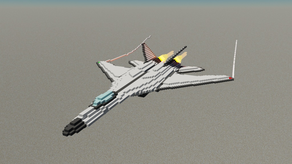 【ボクセルモデル 番外編 】戦闘機