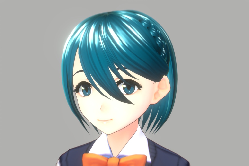 【VRoid用】製作応援ショートヘア4種類