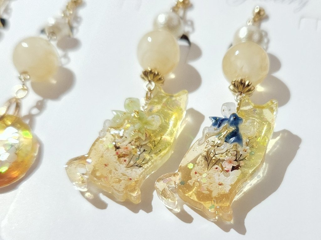 🌈🕒ノルニス　楽曲優しい君へイメージイヤリング（ピアス）