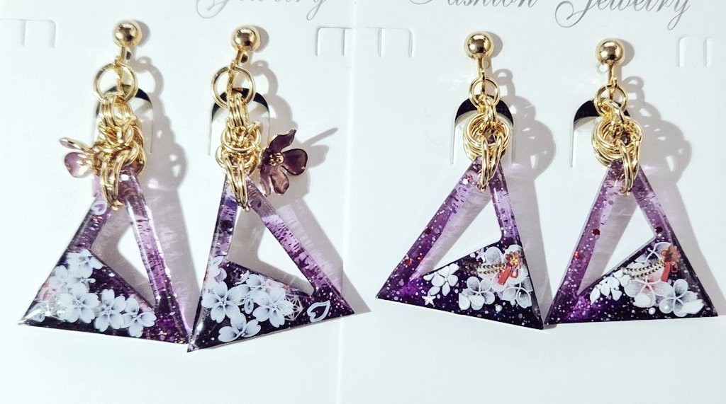 🌈🕒VΔLZ　楽曲浮世の演舞イメージイヤリング（ピアス）