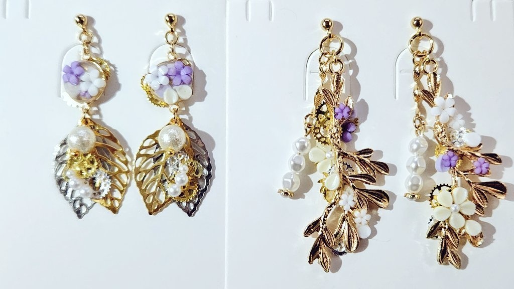 🌈🕒VΔLZ　楽曲ブリキの魂イメージイヤリング（ピアス）