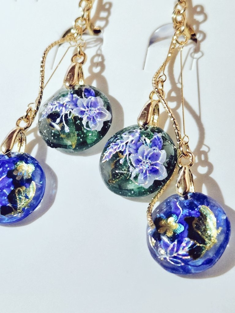 🌈🕒ノルニス　ライブキービジュイメージイヤリング（ピアス）