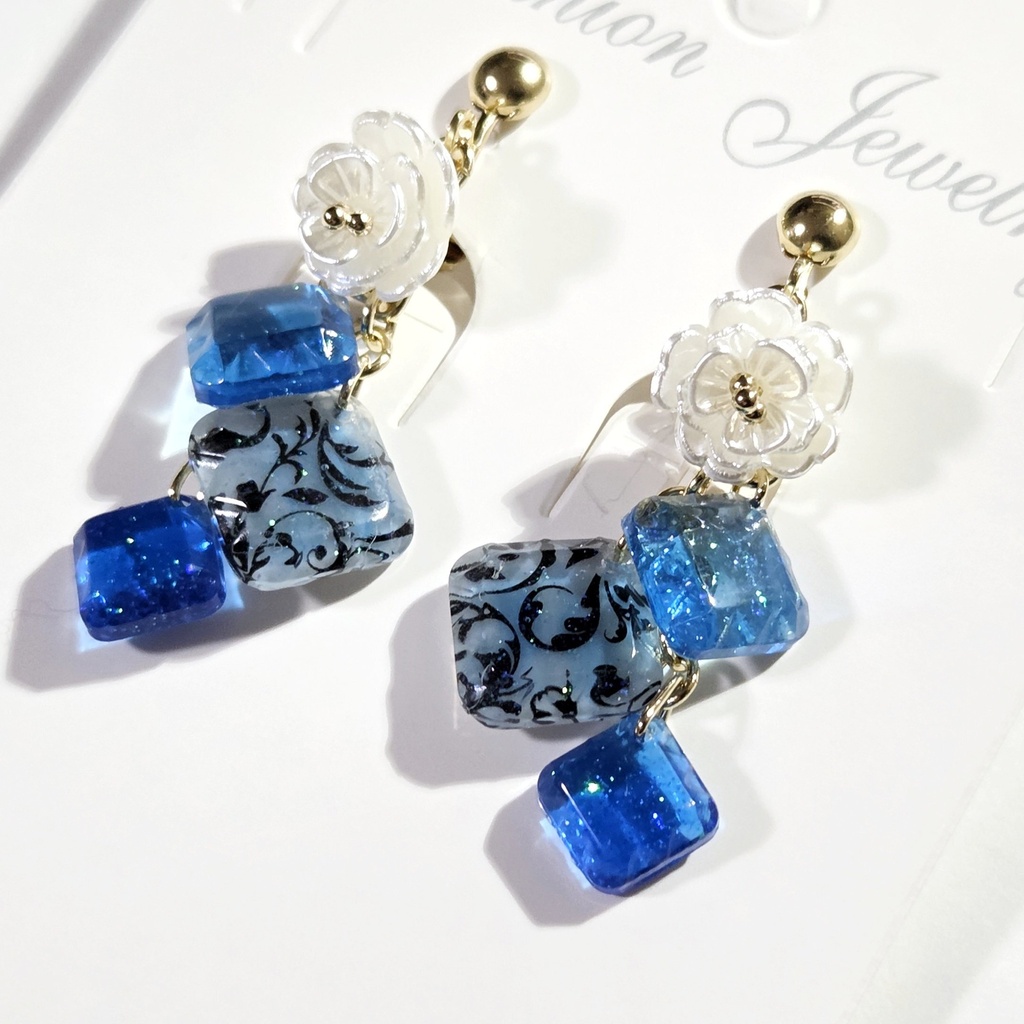 催花の宿星イメージイヤリング/ピアス（変更可能）