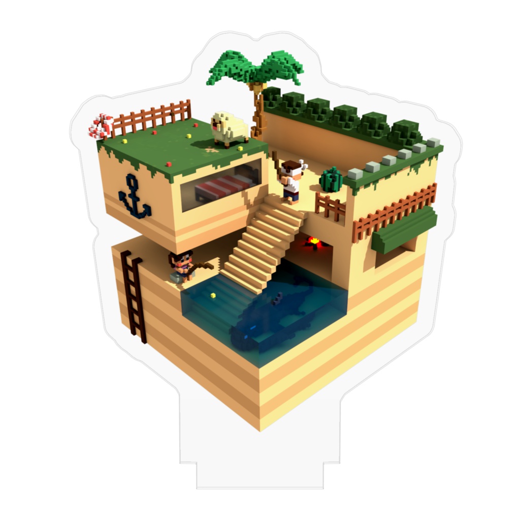 アクリルフィギュア「幸せな夏の海」