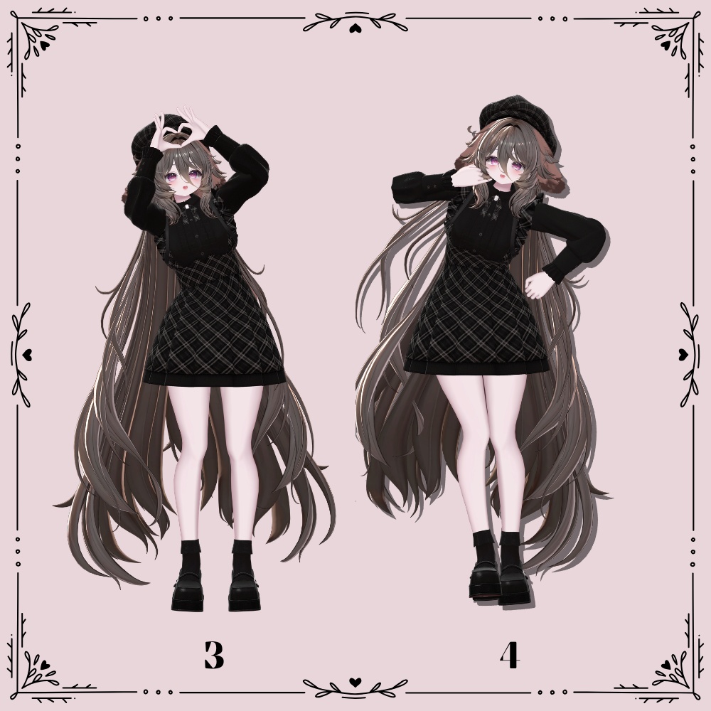 【FREE】Fuka's Pose set No.1