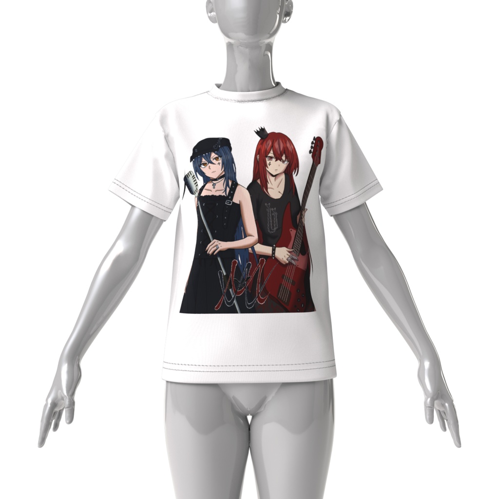 MxW W前面ゆったりTシャツ