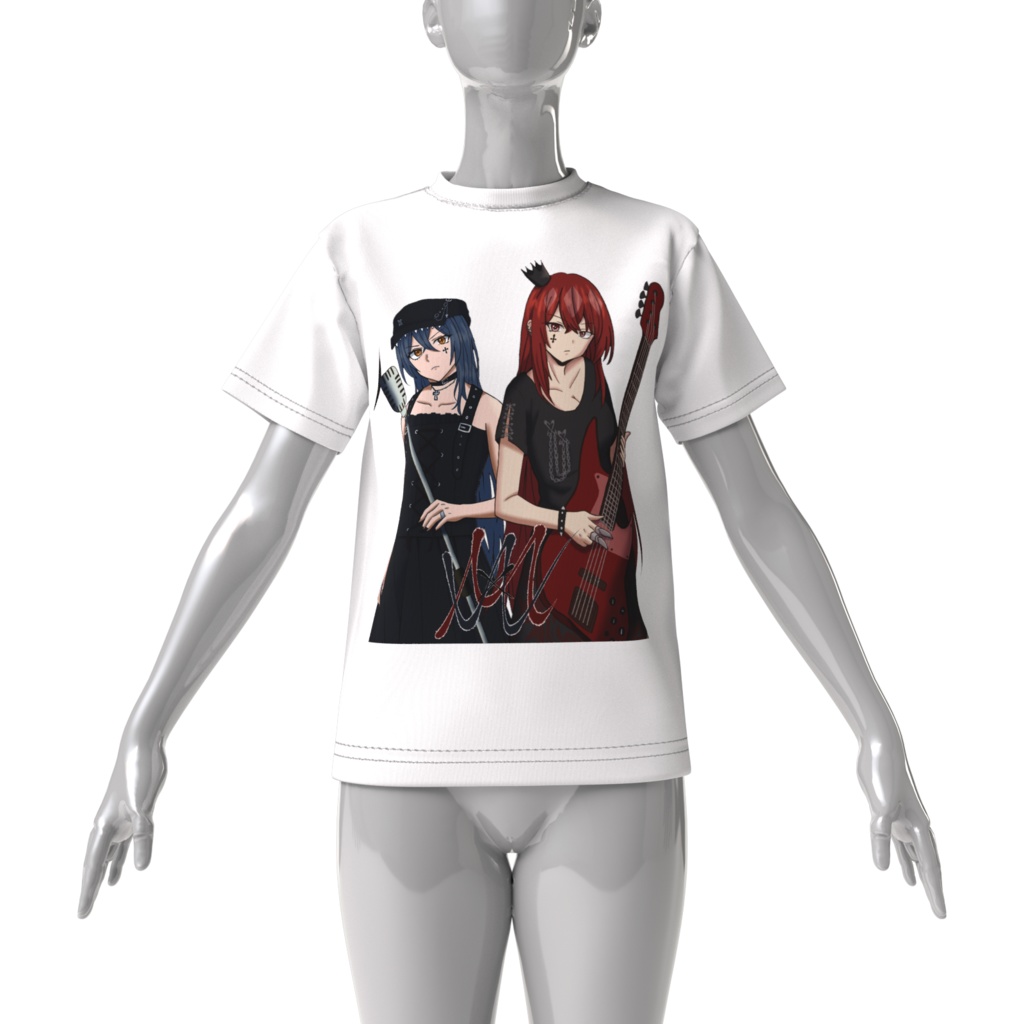 MxW M前面ゆったりTシャツ