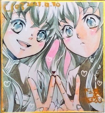 【C103】時透兄弟描き下ろし色紙