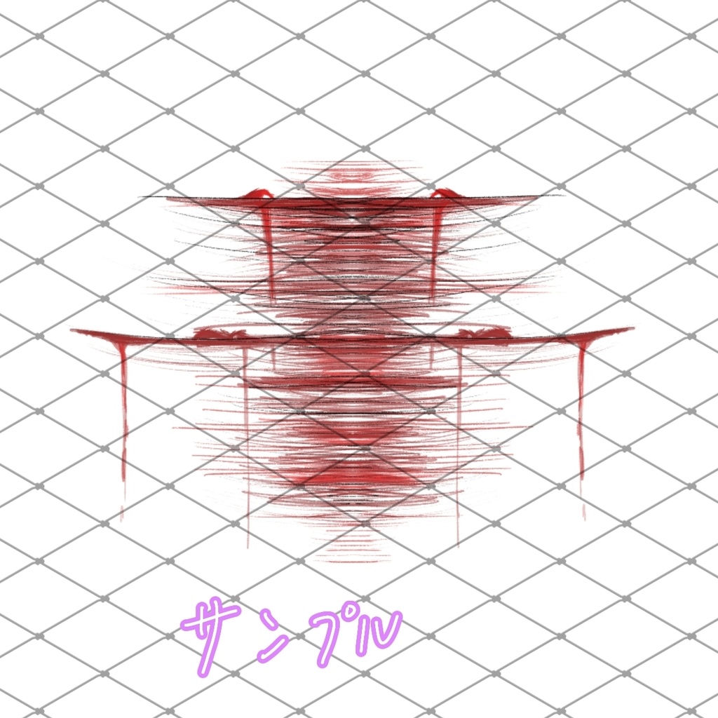 【VRChat】傷texture5種/アバター用素材