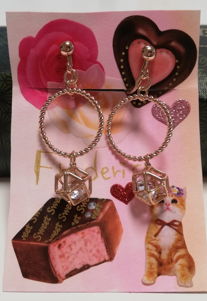 宮本フレデリカイメージイヤリング ねこ茶房 Booth