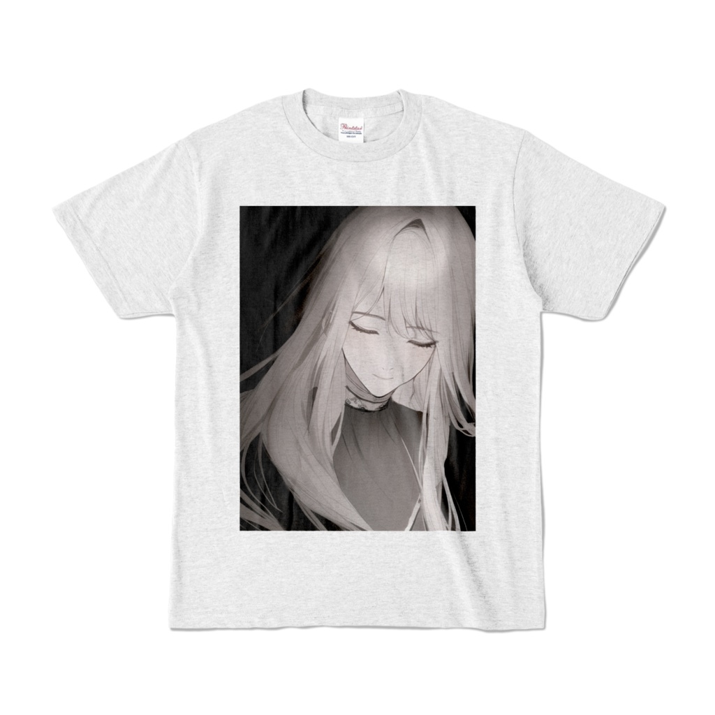 モノクロ少女　Tシャツ