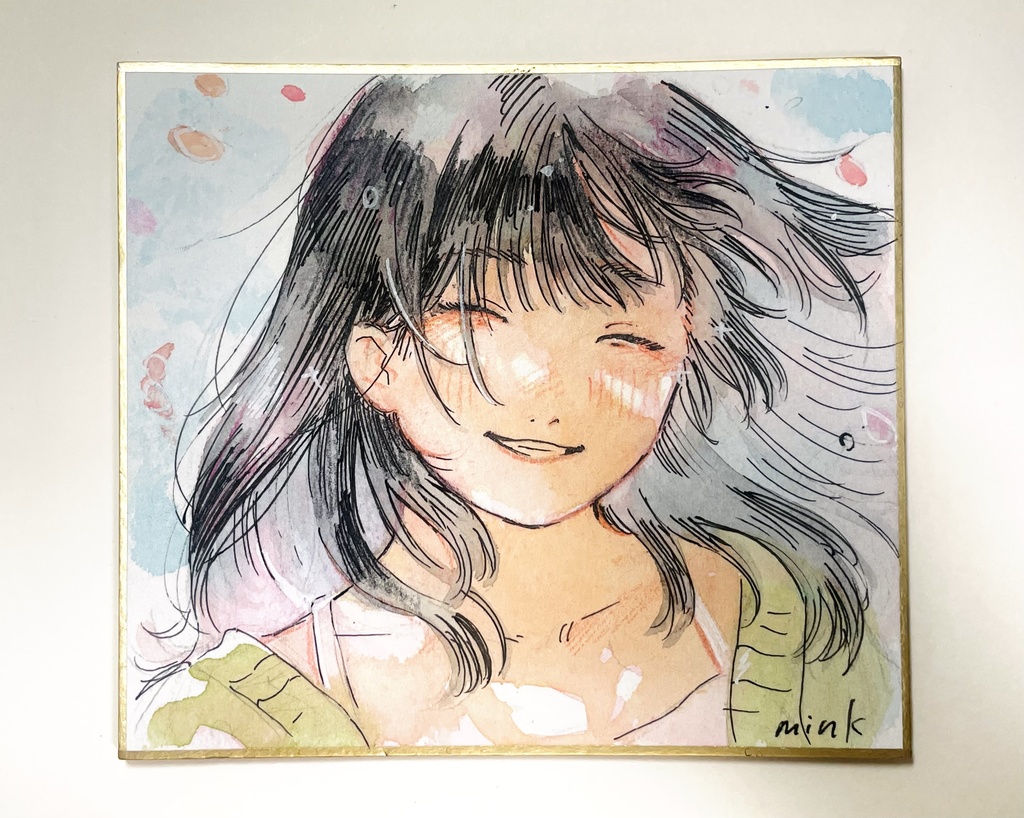 色紙原画【春】