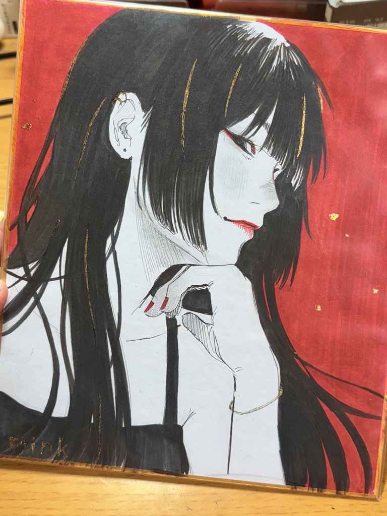 色紙中 原画