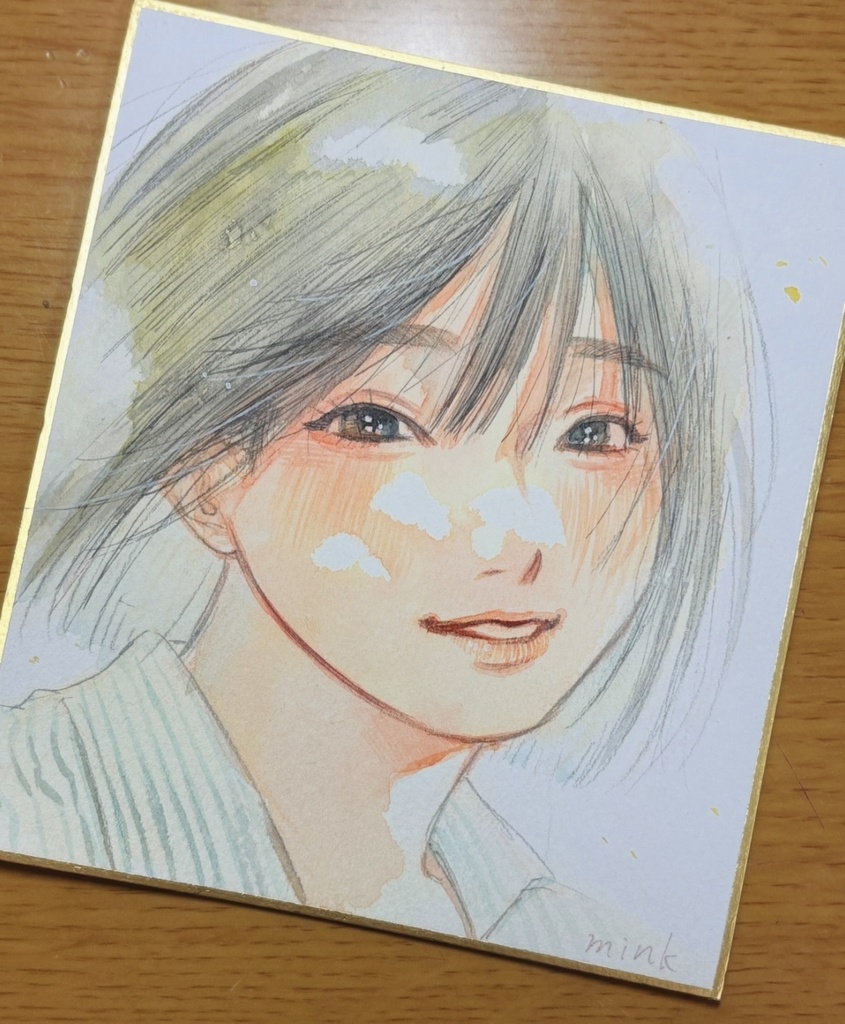 水彩色紙原画
