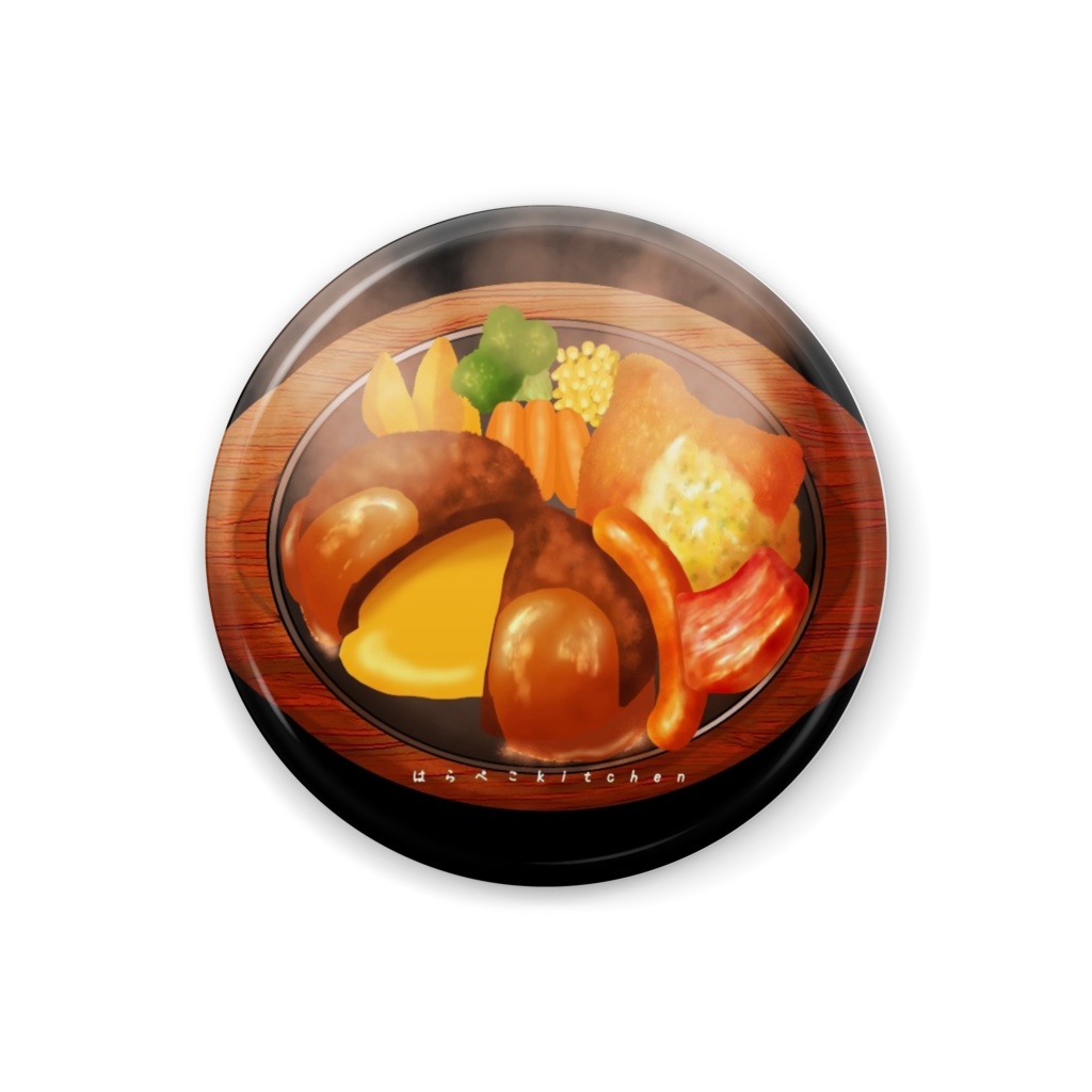 ミックスグリル缶バッジ