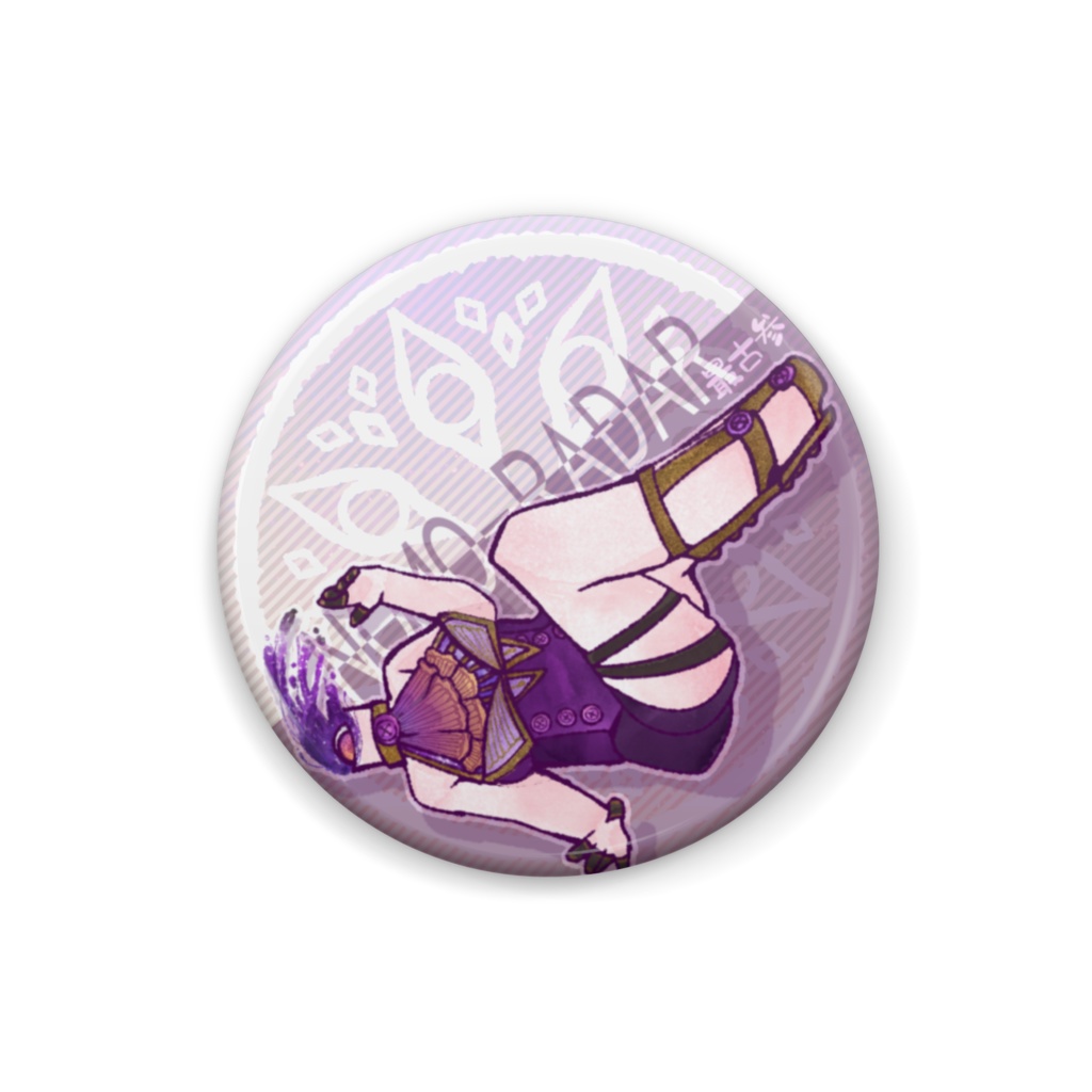 【vtuber/首探しのノーモ・R】最古参缶バッジ【5/30まで】