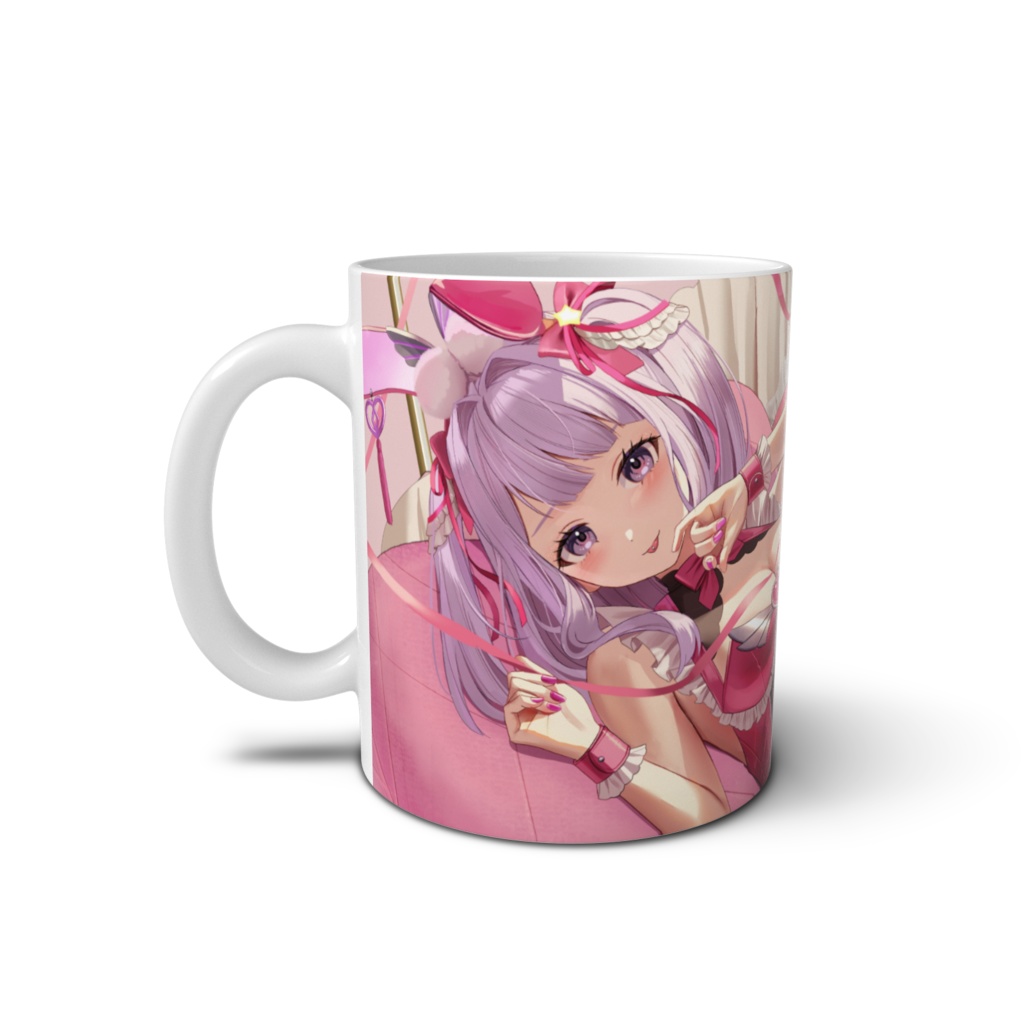 ねぇ、おいしい？さぎりんのリボンバニーマグカップ