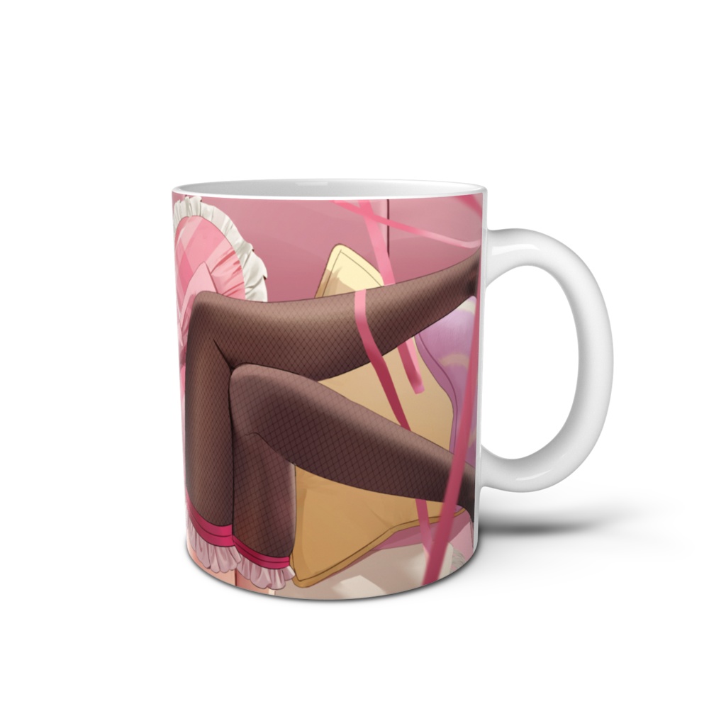 ねぇ、おいしい?さぎりんのリボンバニーマグカップ