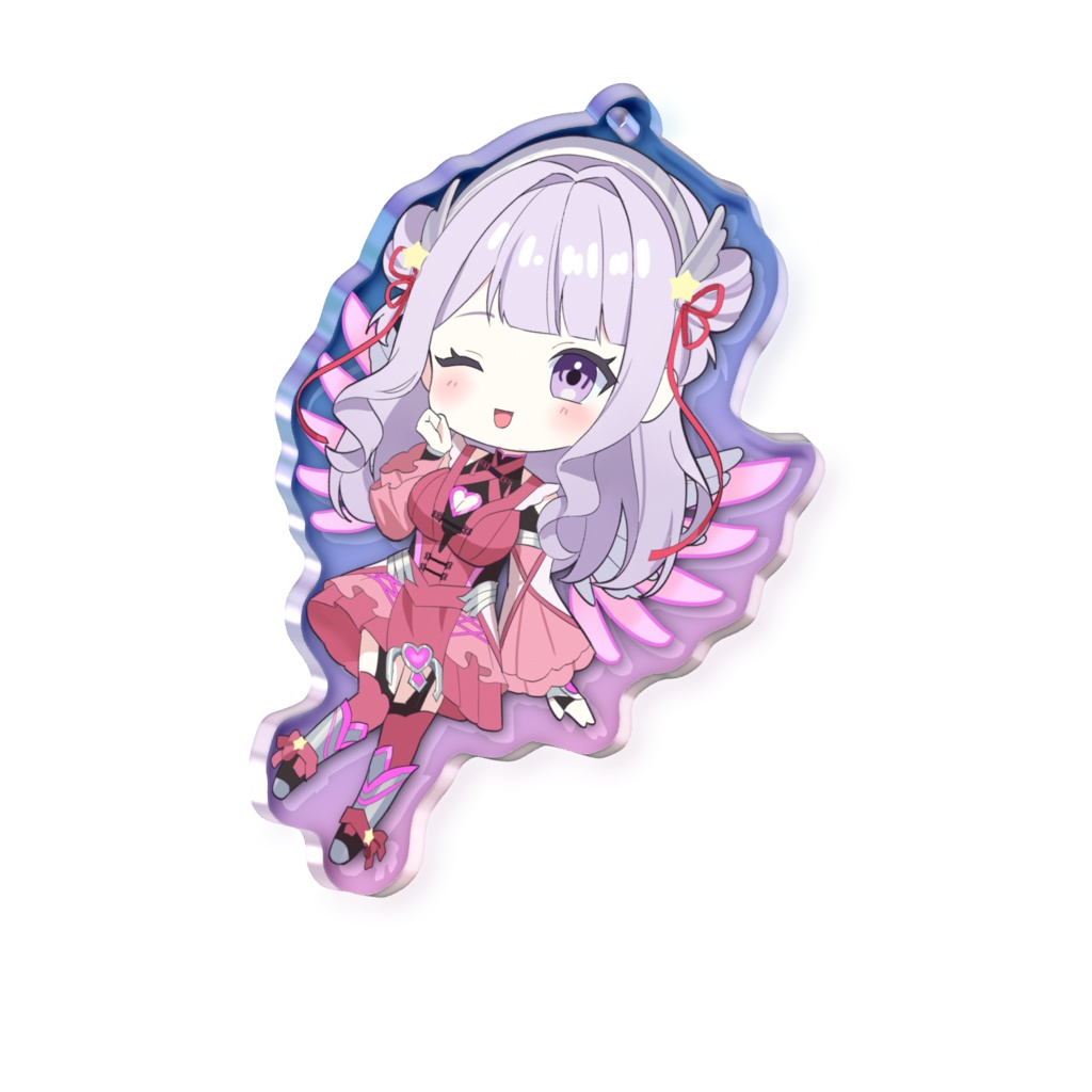 一緒におでかけ!ミニさぎりんオーロラアクリルキーホルダー