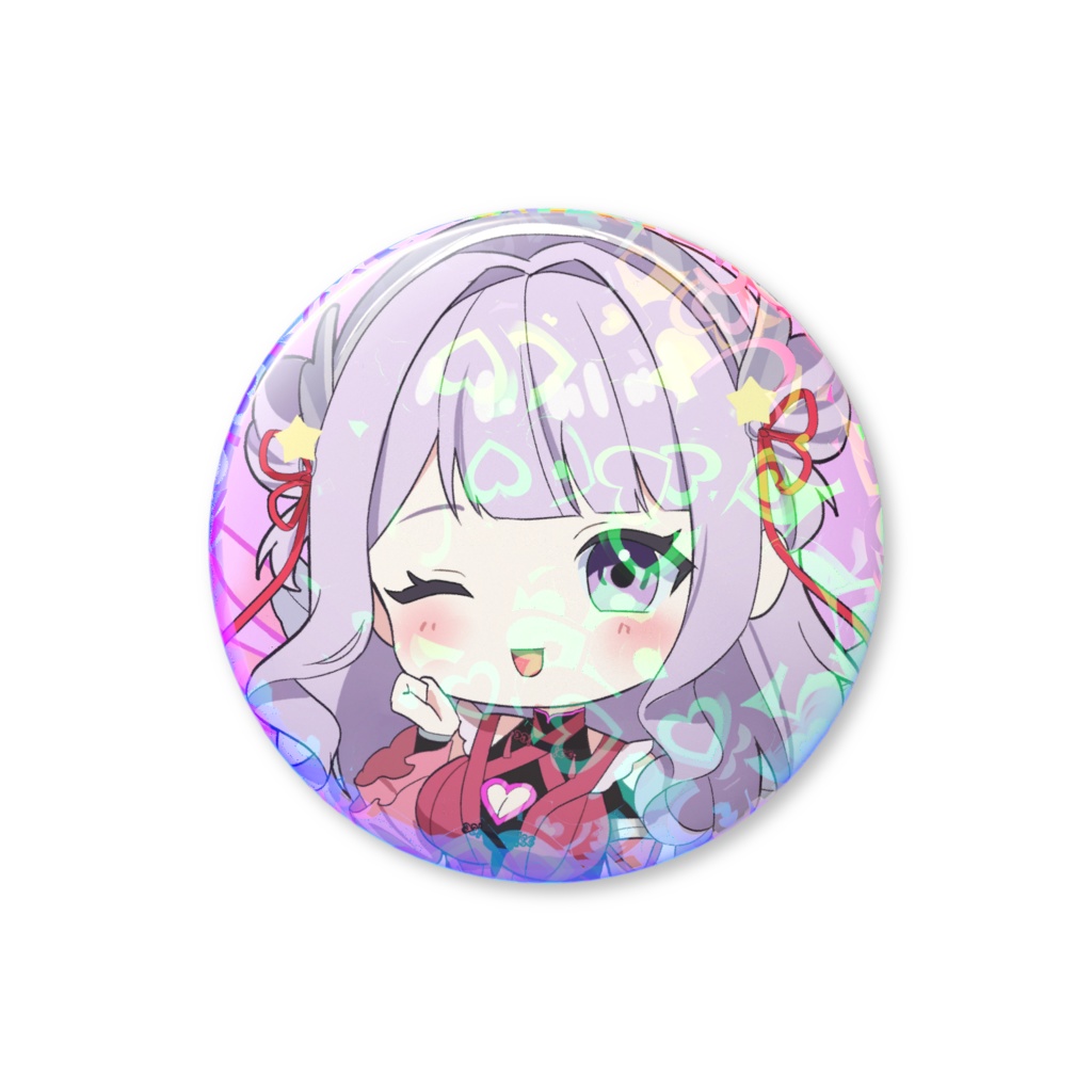 だいしゅきハート！ミニさぎりんホログラム缶バッジ