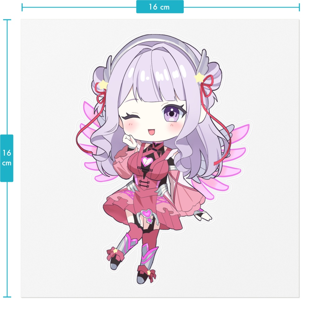 あちこち貼ってね!ミニさぎりんクリアステッカー